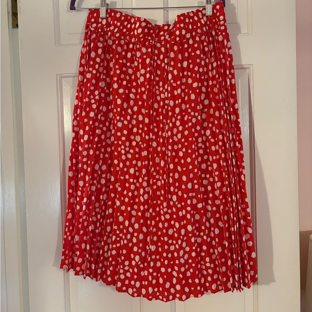 Kaileigh Red and White Skirt